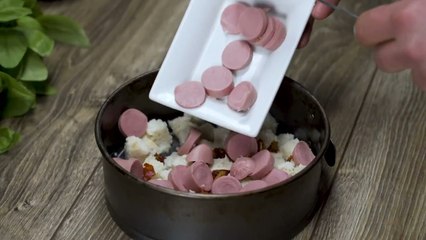 60 Egg casserole with chicken sausages