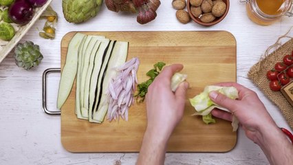 10. Salad with Baked Potatoes and Eggplant