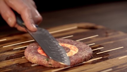 Chicken and ham burger