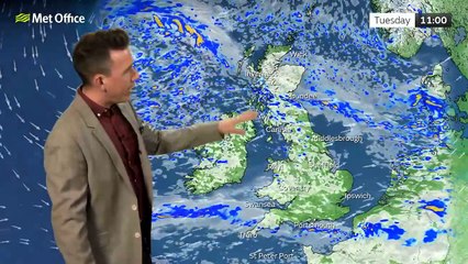 Met Office Tuesday Morning Weather Forecast 28/10/2025
