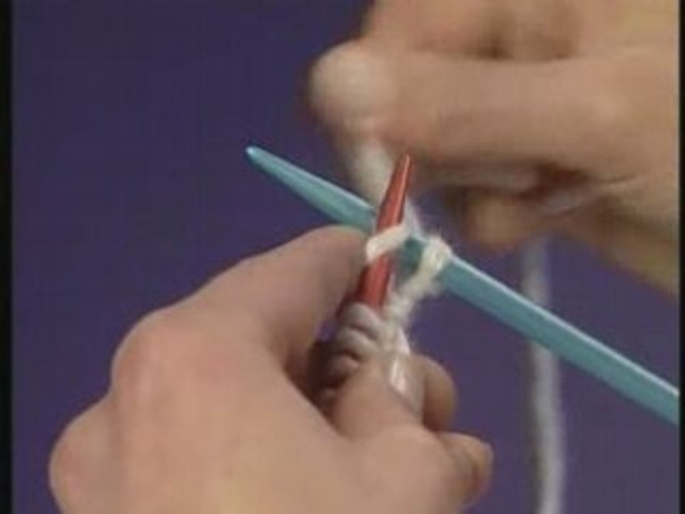 La maille endroit (point mousse)