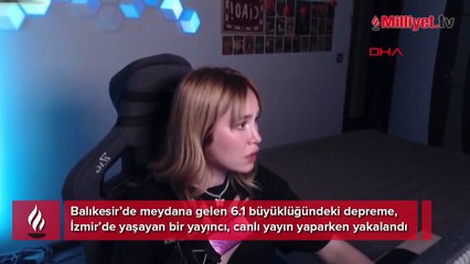 Depreme canlı yayın yaparken yakalandı