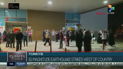 Türkiye: 6.1 magnitude earthquake strikes west of country