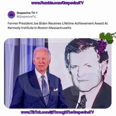 Former President Joe Biden Receives Lifetime Achievement Award At Kennedy Institute In Boston Massachusetts