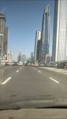 beautiful view of shaikh zayed road in dubai