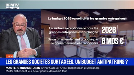 BFM Conso : Les grandes sociétés surtaxées, un budget antipatrons ? - 28/10