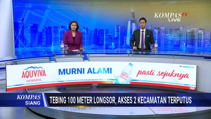 Tebing 100 Meter Longsor di Kulon Progo, Akses Penghubung 2 Kecamatan Terputus | KOMPAS SIANG