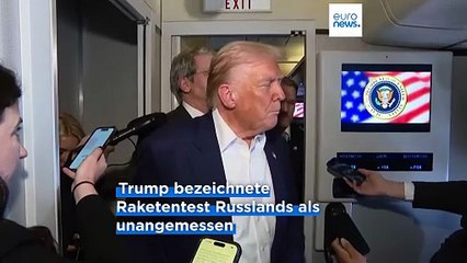 Trump fordert Putin auf, "statt Raketen zu testen", den Krieg in der Ukraine zu beenden