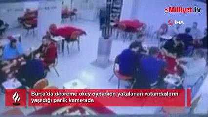 Depreme okey oynarken yakalandılar