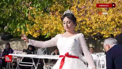 Kırıkkale'de hacca gidemeyen yaşlı gençlerin düğün hayalini gerçeğe dönüştürdü