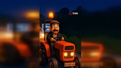 Yapay zeka destekli video ile traktör sürücülerine güvenli sürüş çağrısı yapıldı