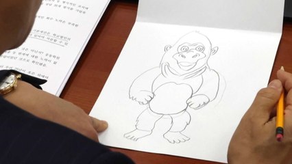 유영하, 국감 시간에 고릴라 그린 이유는?  [앵커리포트] / YTN