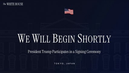 USA - President Trump Participates in a Signing Ceremony with the Prime Minister of Japan (28.10.25)