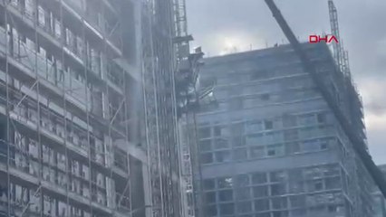 Bahçelievler'de inşaatın yük asansörü düştü