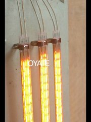 Half gold coated infrared quartz heat lamps infrared emitters 290mm 220v 1000w