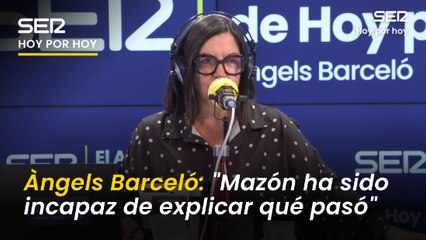 Àngels Barceló: "Al margen de la indignación, es la perplejidad: ¿qué hay en la cabeza de Carlos Mazón?"