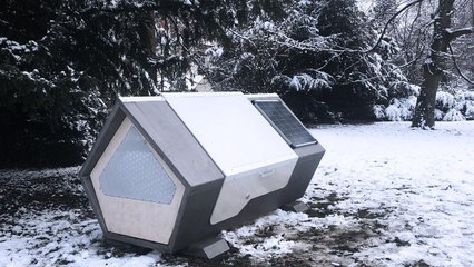 German City Installs Pods For Homeless People To Sleep In