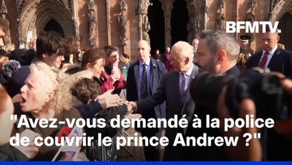 Un homme interpelle Charles III au sujet des liens entretenus par le prince Andrew avec Jeffrey Epstein