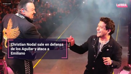 Christian Nodal sale en defensa de los Aguilar y ataca a Emiliano