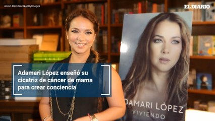 Adamari López enseñó su cicatriz de cáncer de mama para crear conciencia