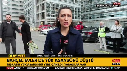 Bahçelievler’de yük asansörü düştü