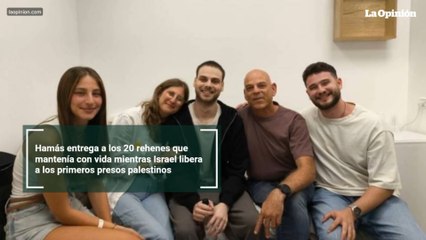 Hamás entrega a los 20 rehenes que mantenía con vida mientras Israel libera a los primeros presos palestinos