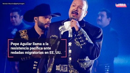 Pepe Aguilar llama a la resistencia pacífica ante redadas migratorias en EE. UU.