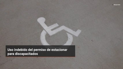Uso indebido del permiso de estacionar para discapacitados
