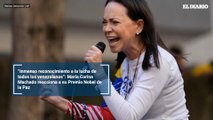 “Inmenso reconocimiento a la lucha de todos los venezolanos”: María Corina Machado reacciona a su Premio Nobel de la Paz