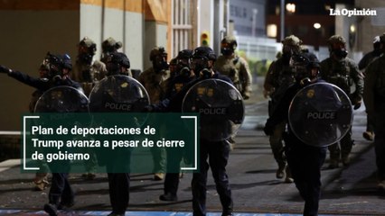 Plan de deportaciones de Trump avanza a pesar de cierre de gobierno