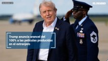 Trump anuncia arancel del 100% a las películas producidas en el extranjero