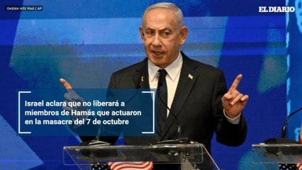 Israel aclara que no liberará a miembros de Hamás que actuaron en la masacre del 7 de octubre