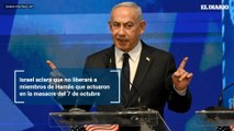 Israel aclara que no liberará a miembros de Hamás que actuaron en la masacre del 7 de octubre