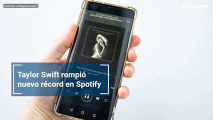 Taylor Swift rompió nuevo récord en Spotify
