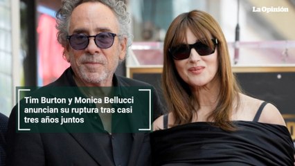 Tim Burton y Monica Bellucci anuncian su ruptura tras casi tres años juntos
