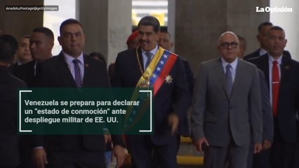 Venezuela se prepara para declarar un “estado de conmoción” ante despliegue militar de EE. UU.