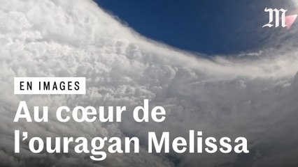 Melissa : les images filmées dans l’œil de l’ouragan par l’US Air Force