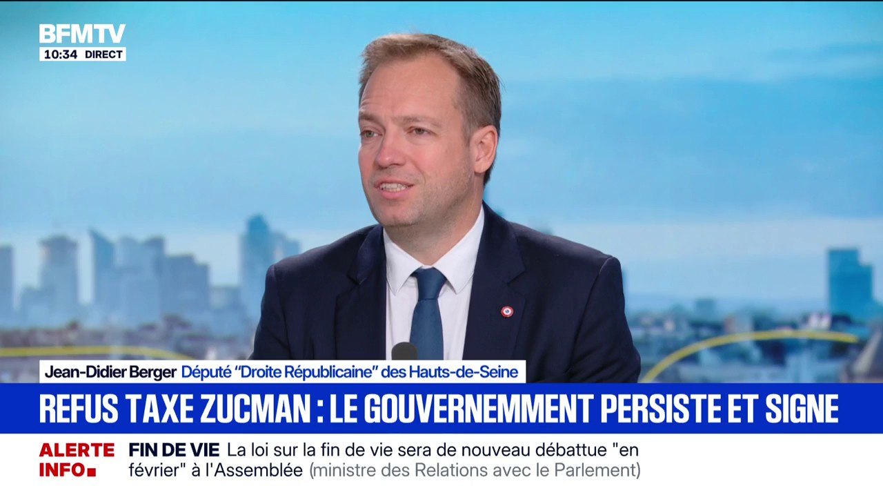 Budget: "À force de jouer avec le feu, il peut y avoir un énorme retour de flamme pour le Parti socialiste", estime Jean-Didier Berger (LR)