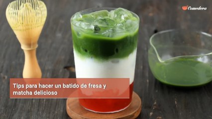 Tips para hacer un batido de fresa y matcha delicioso
