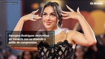 Georgina Rodríguez deslumbra en Venecia con su atuendo y anillo de compromiso