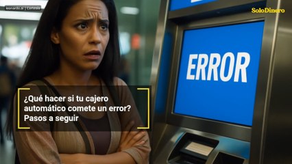 ¿Qué hacer si tu cajero automático comete un error? Pasos a seguir