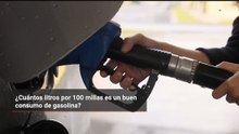 ¿Cuántos litros por 100 millas es un buen consumo de gasolina?