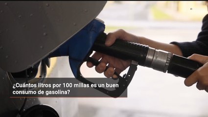 ¿Cuántos litros por 100 millas es un buen consumo de gasolina?