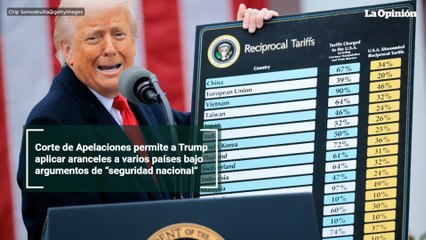 Corte de Apelaciones permite a Trump aplicar aranceles a varios países bajo argumentos de “seguridad nacional”