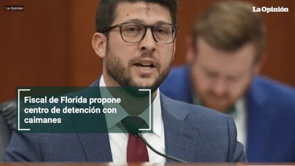 Fiscal de Florida propone centro de detención con caimanes