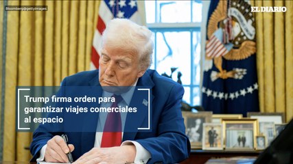 Trump firma orden para garantizar viajes comerciales al espacio