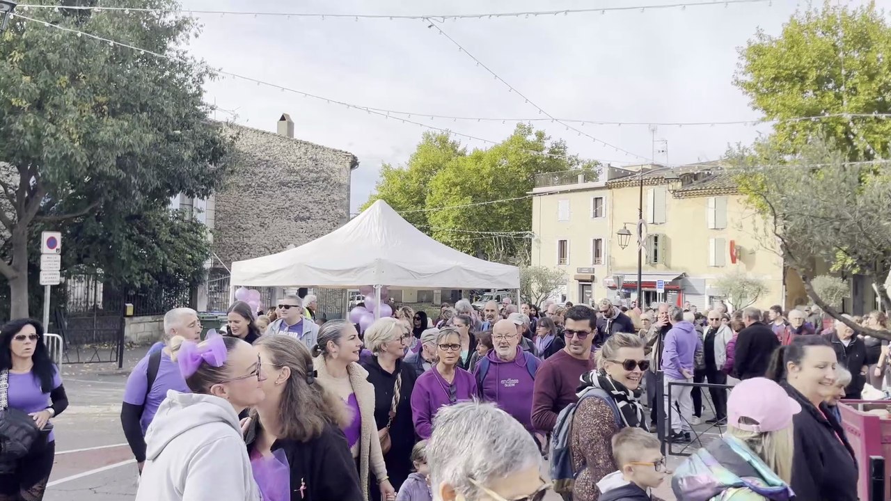 Montfrin : départ de la rando solidaire pour Loli