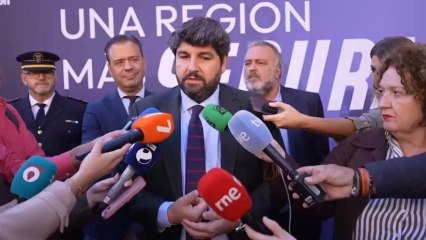 Fernando López Miras, este martes, en un foro de La Opinión, defendiendo el adelanto electoral en Extremadura.