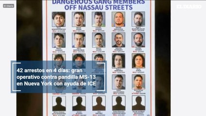 42 arrestos en 4 días: gran operativo contra pandilla MS-13 en Nueva York con ayuda de ICE