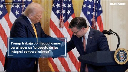 Trump trabaja con republicanos para hacer un “proyecto de ley integral contra el crimen”